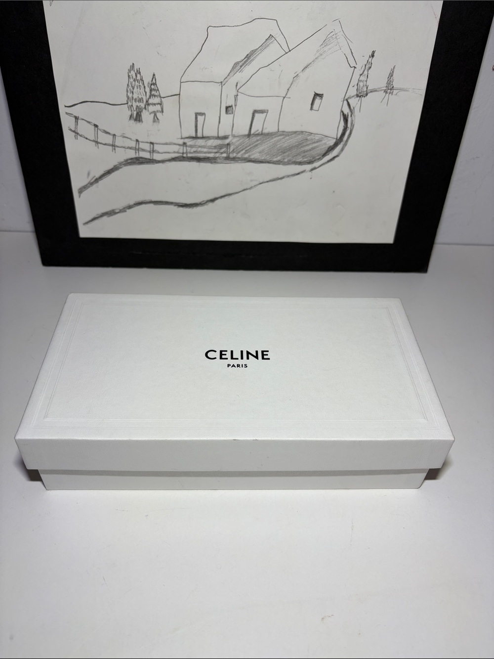 Celine Empty White Box With Sunglasses Cloth